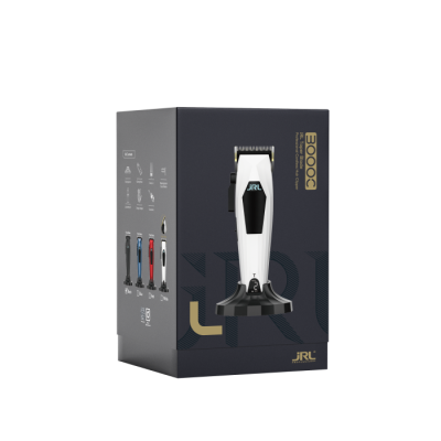 Професійна машинка для стрижки біла, з ножовим блоком Taper, JRL-3000CW-T