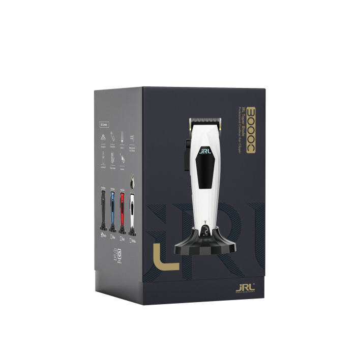 Професійна машинка для стрижки біла, з ножовим блоком Taper, JRL-3000CW-T