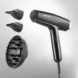 Фен для волосся BaByliss PRO Falco Black&Silver High Speed BAB8550BE