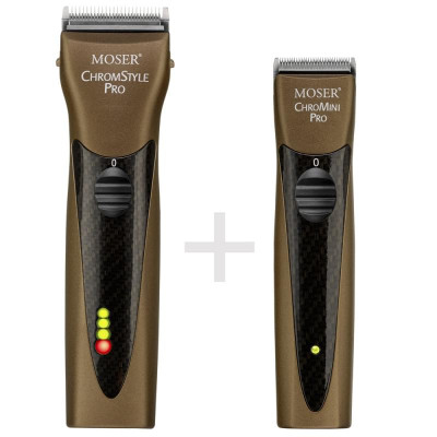Набір машинок Moser ChromStyle Pro & ChroMini Pro CarbonStyle 1871-0078