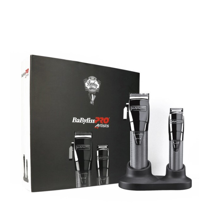 Професійний набір  BaBylissPRO GunSteelFX Clipper & Trimmer Set Black FX8705E