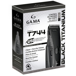 Набір для стрижки волосся GA.MA Black Titanium (T44&T312) GM4511