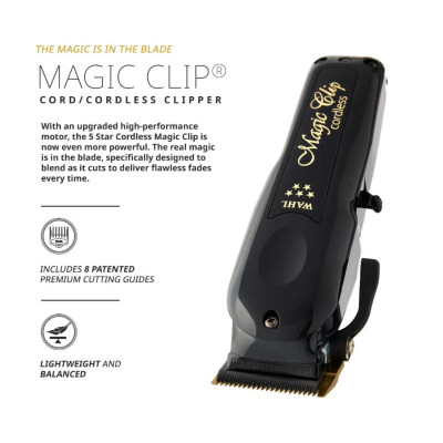 Машинка для стрижки WAHL Magic Clip Cordless Black 