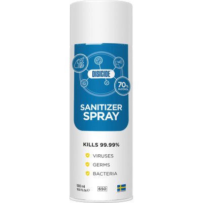 Гігієнічний засіб для обробки рук Disicide Sanitizer Spray, D035008, 500ml