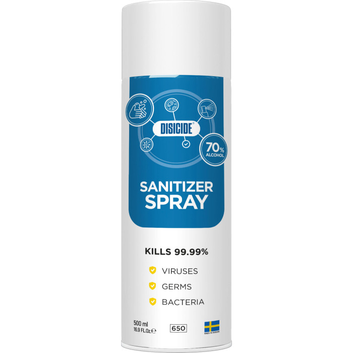 Гігієнічний засіб для обробки рук Disicide Sanitizer Spray, D035008, 500ml
