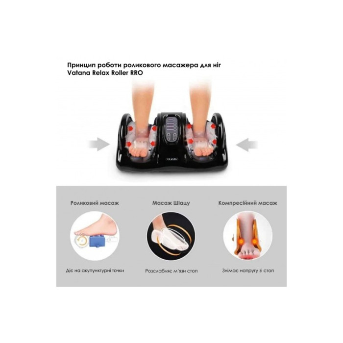 Роликовий масажер для ніг Vatana Relax Roller RRO