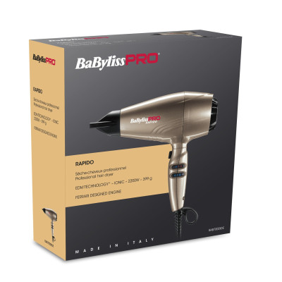 Фен BaByliss PRO RAPIDO BAB7000IGE LIGHT BRONZE