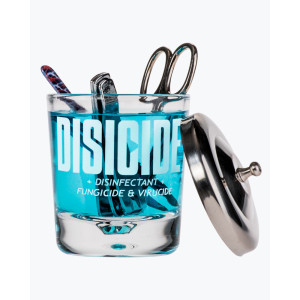 Манікюрна склянка для дезінфекції інструментів Disicide Small Glass Jar, 160 ml