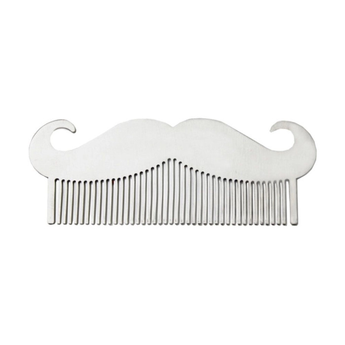 Металевий гребінець для вус та бороди SPL Metal Beard Comb 1194