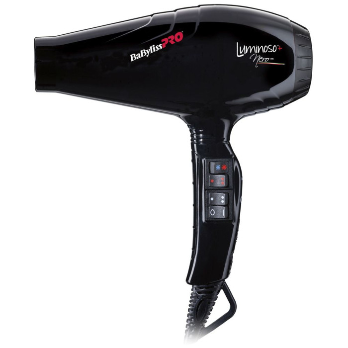 Фен для волосся BaByliss PRO Luminoso Plus Nero Ionic BAB6360IBE