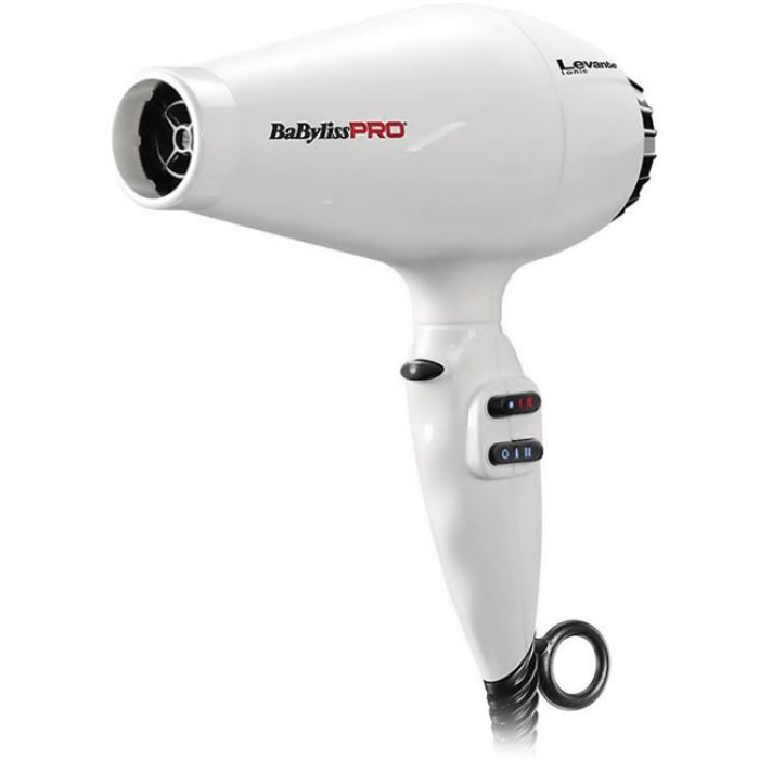 Фен для волосся BaByliss PRO Levante Ionic White BAB6950WIE
