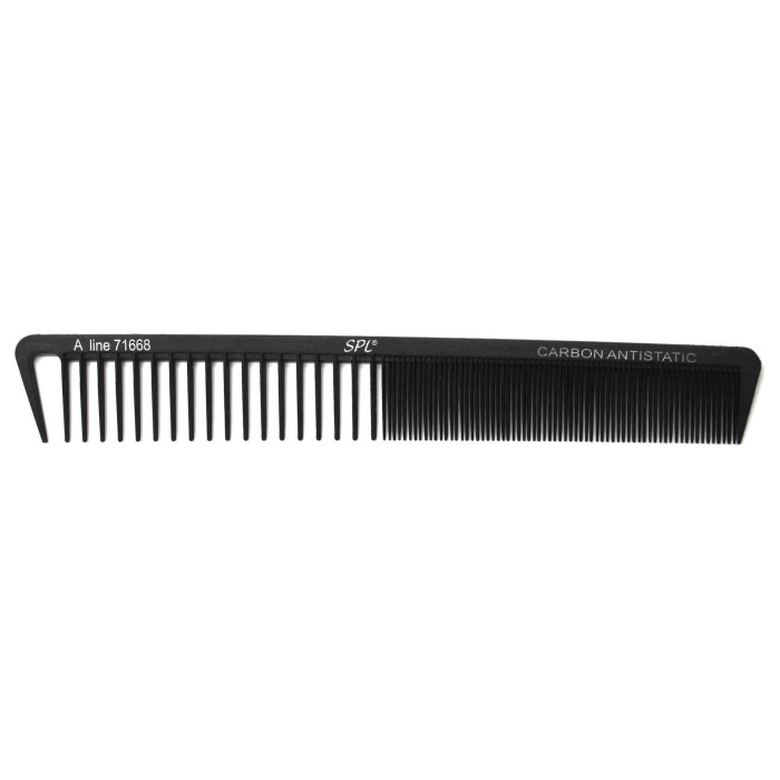 Гребінець для стрижки SPL Carbon Antistatic 71668