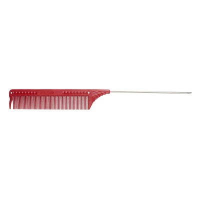 Гребінець JRL з металевим хвостиком білий JRL-102RED