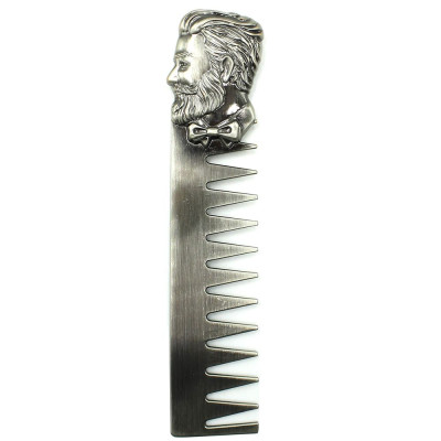 Барберський гребінець SPL Metal Barber Skull 1196