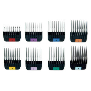 Набір металевих насадок для машинок Moser Metal Attachment A5 Comb Set (8шт.) 1247-7440